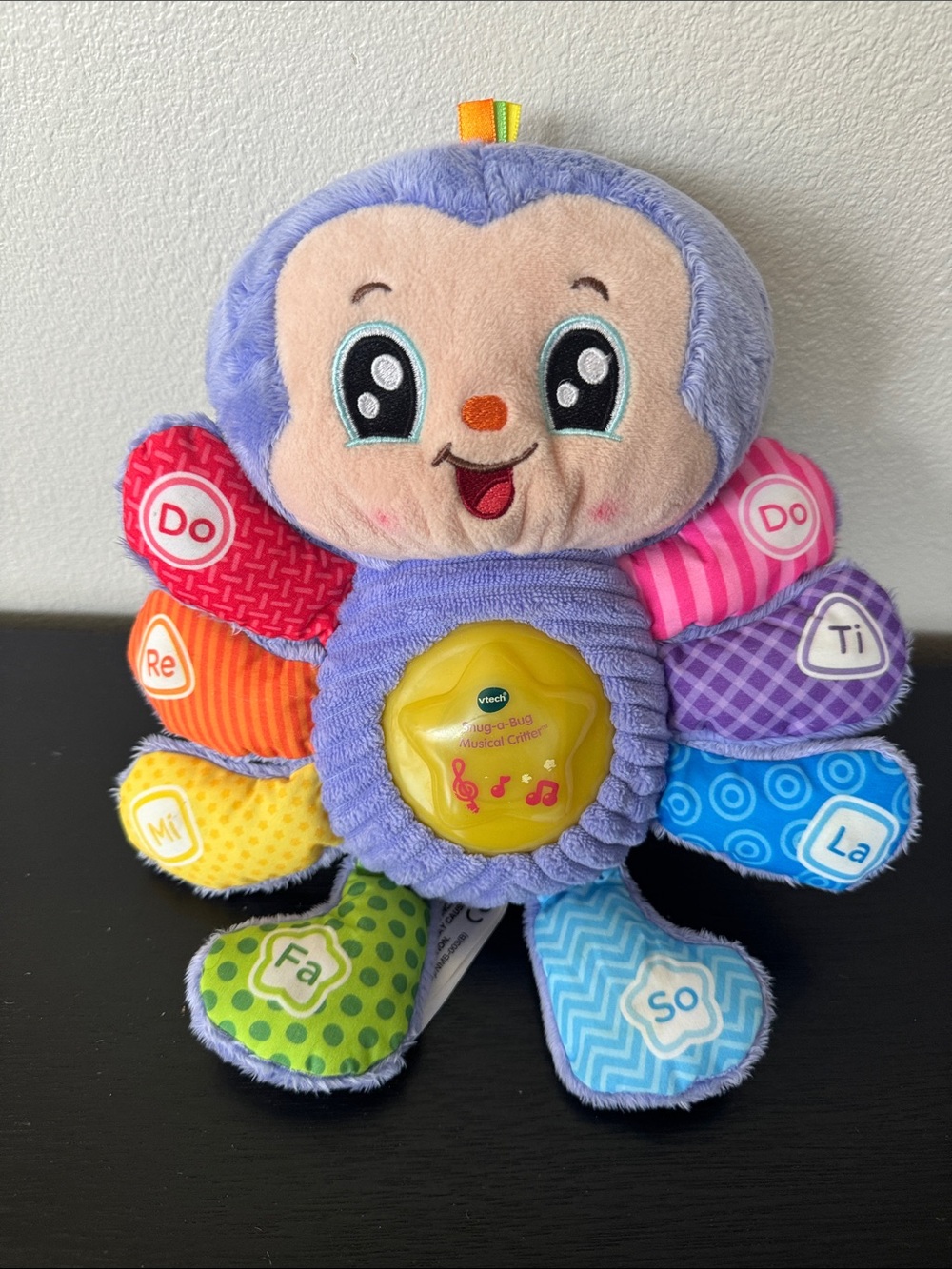 Plush Purple Musical Octopus with Colorful Tentacles